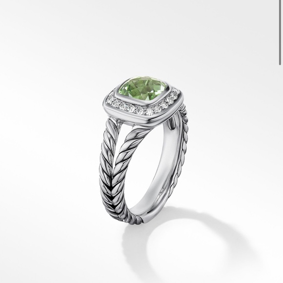 David Yurman Prasiolite Petite Albion Ring - Picture 3 of 6